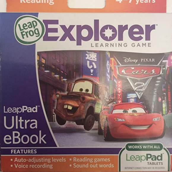 Leapfrog LeapPad Ultra eBook Cartrdge Disney Pixar Cars 2  Sealed NEW! - Picture 2 of 10